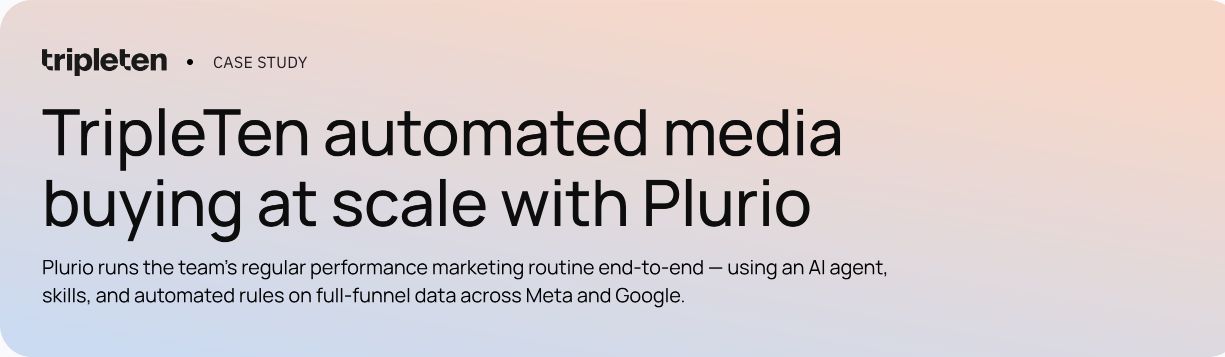 Screenshot of the TripleTen case study on plurio.ai